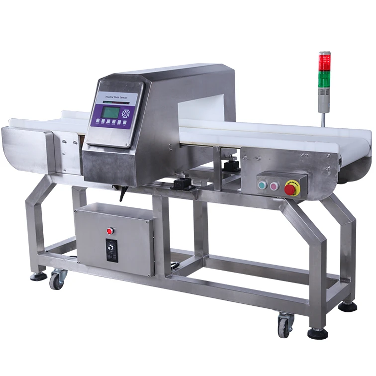 China supplier professional easy operation automatic digital display food detection metal detector machine for industry