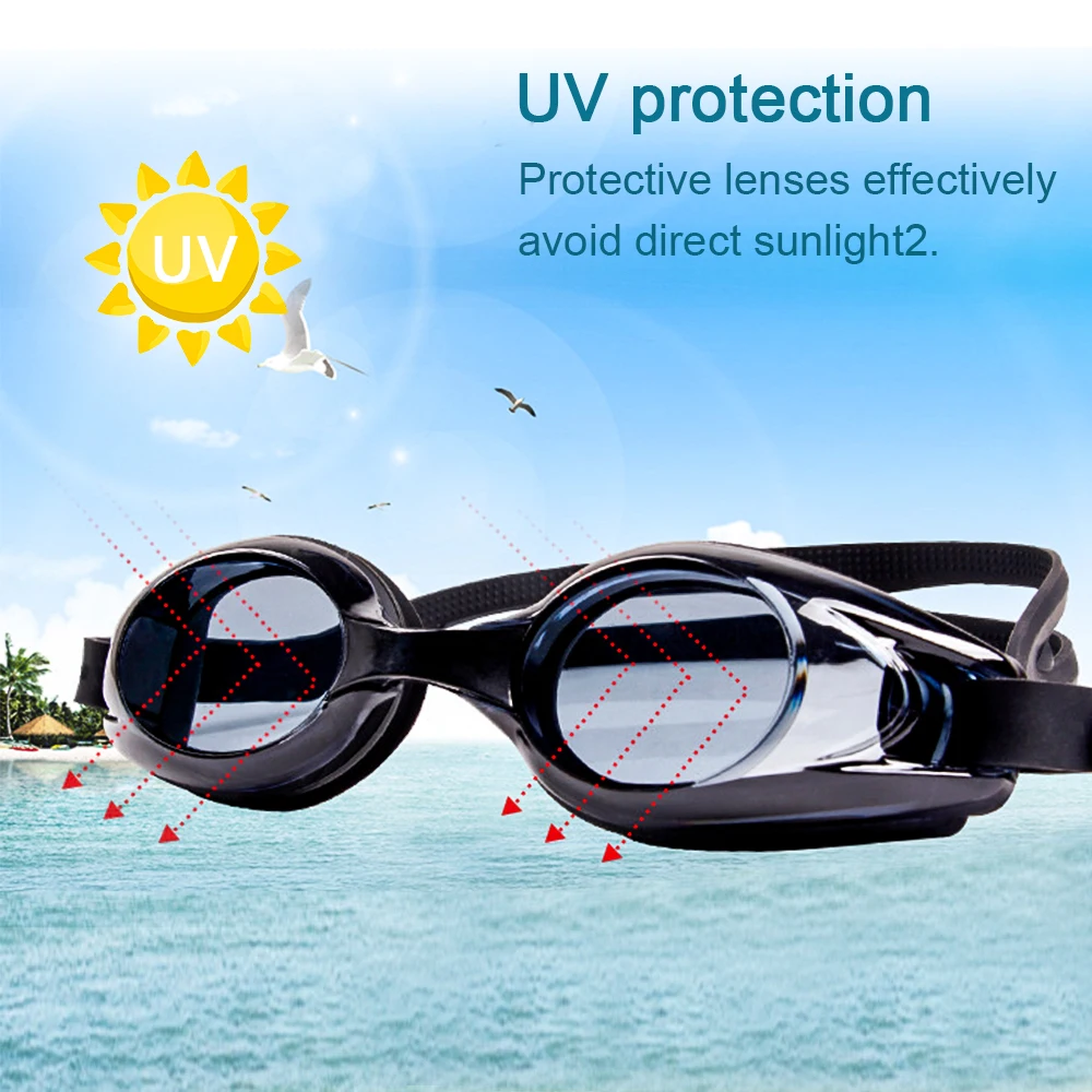 Adult Sports Anti-fog Protection Glasses Swim Goggles Silicone Swimming Goggles