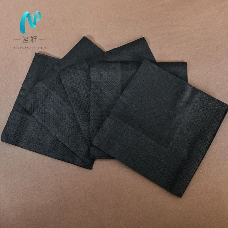 MingXuan Custom Cocktail Paper Napkins beverage napkins for restaurant Red napkins with logo