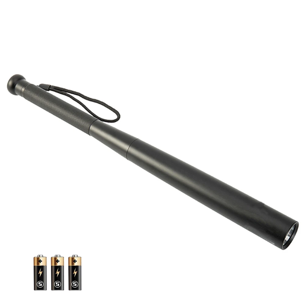 Hot Sale Outdoor Multifunctional Defensive Baseball Wolf Toothed Bat Aluminum Alloy T6 Led Torches Lights Tactical Flashlights