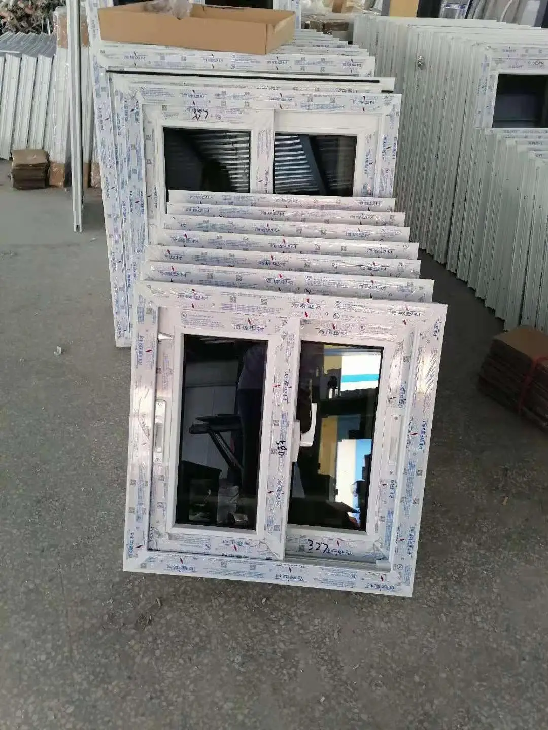 CONCH profile upvc /pvc small  sliding window design UPVC double glazed sliding windows with mosquito net