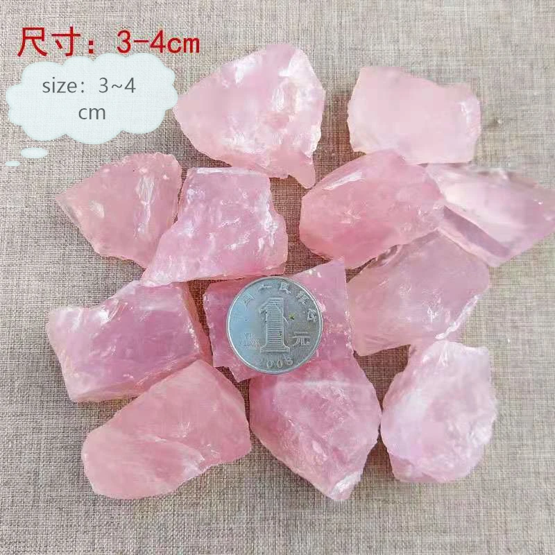 High Quality Natural raw rough rose quartz Stone Polished Crystal Gravel For Sale