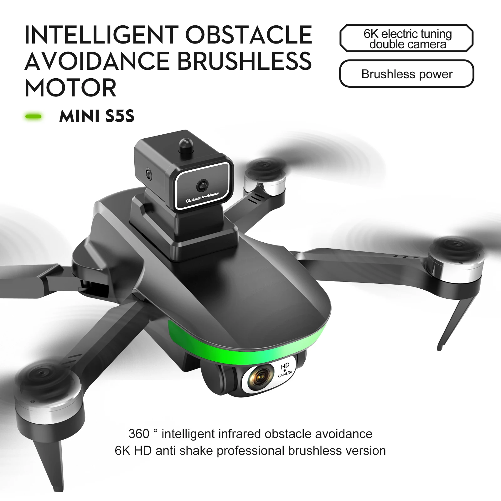 Flyxinsim RC Photography Drone Quadcopter Vtol UAV,Motor Brushless Drone 6K Camera Wifi,Small Mini Drone With Camera 4K HD Video
