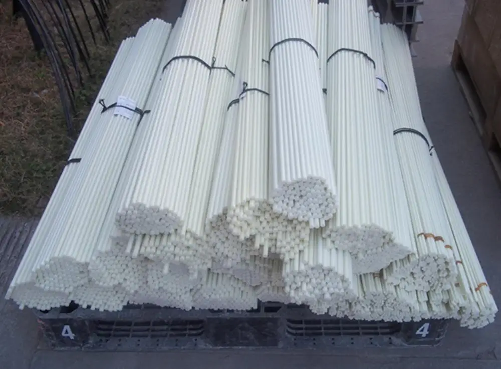 10mm Nature White Composite FRP GRP Fiberglass Rod