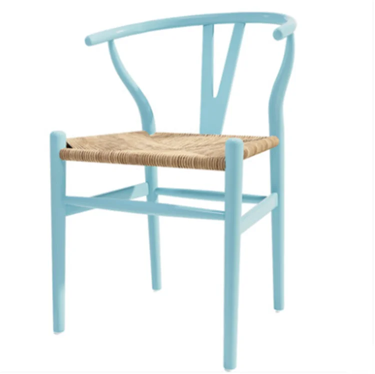 Cheap Classic Designer Armchair Natural Oak Wood Wishbone Chair Black Walnut Color Mid-century Y Beech Wooden Leg Dining Chair