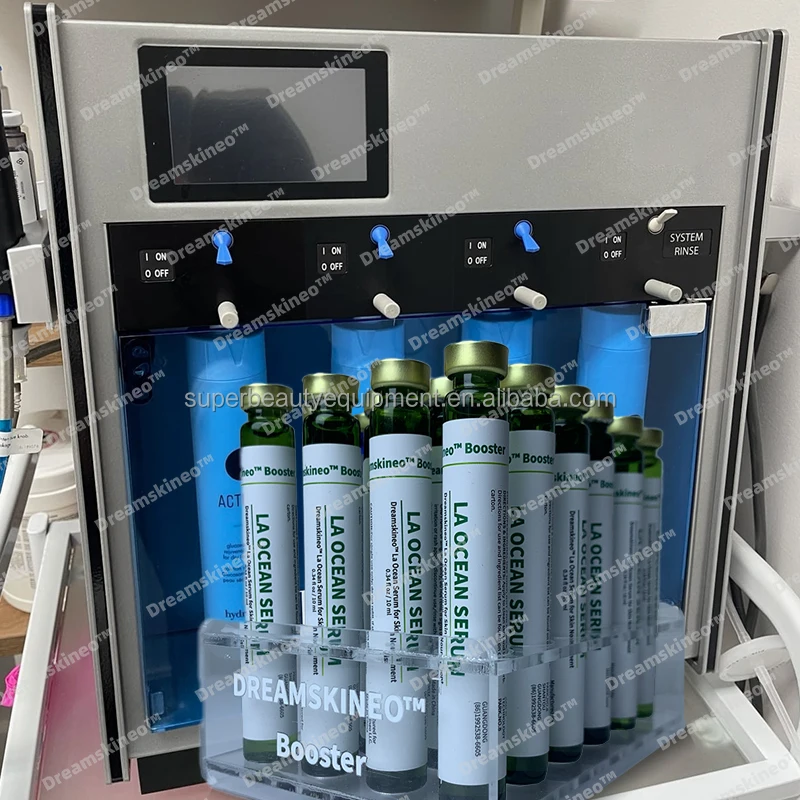 Oxygen Jet Facial Machine Co2 Bubble Hydro Oxygen Facial Machine Exfoliate Oxygen Facial booster serum