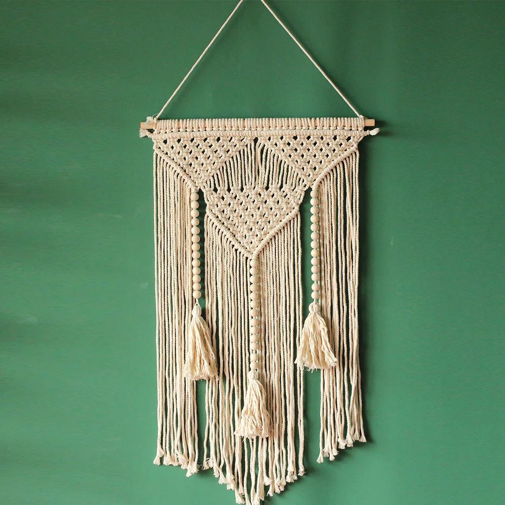Boho Cotton Knitted acrame Wall Hanging Home Decor Tapestry Wall Hanging