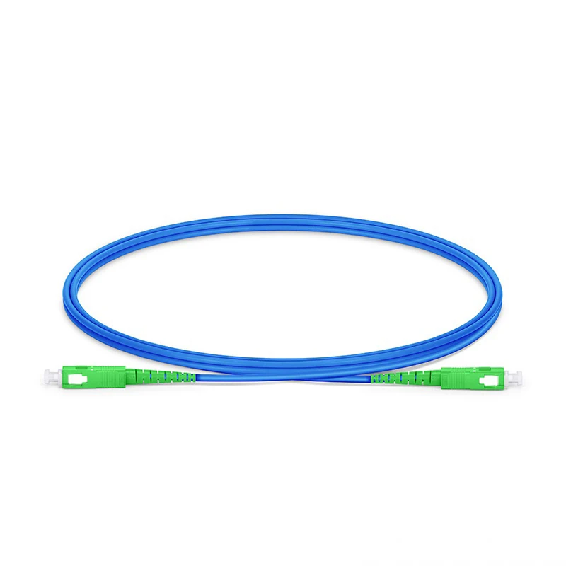 SC APC Armoured OS2 Patch Cord 0.9mm 2.0mm 3.0mm Single Mode Simplex Armored Fiber Optic Patch Cable