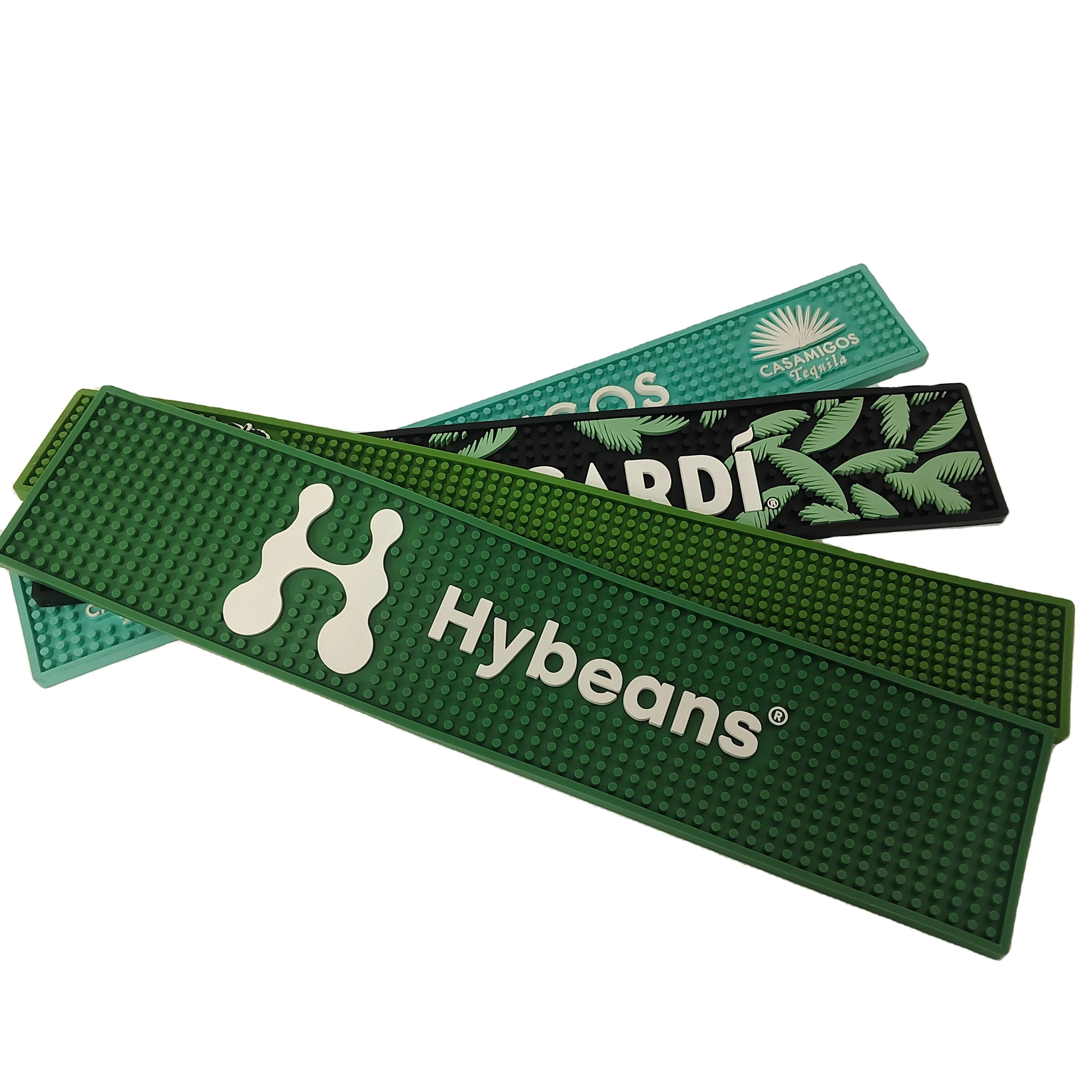 Мягкий гибкий коврик из ПВХ с тиснением логотипа нескользящий легко очищенный сливной