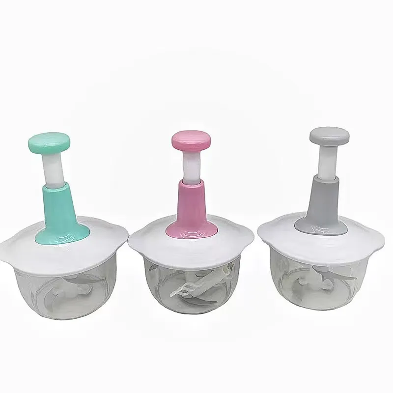 2023 New 2L Arrival Kitchen Tool Veggie Slicer Cutter and Push Hand Onion Chopper Meat Mincer for Home