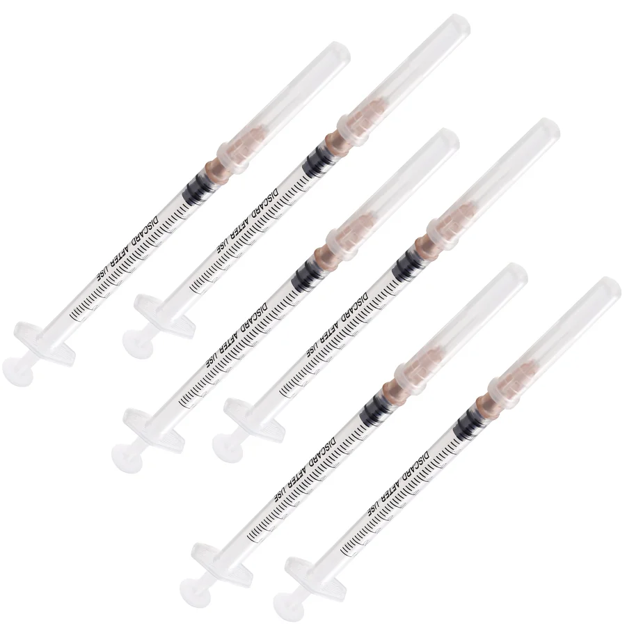 Medical Custom Printing Plastic Disposable 1 Ml Syringe