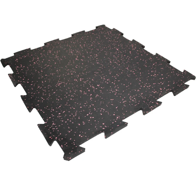 Interlocking Rubber Tiles For Sale Gym Flooring Puzzle Rubber Mats Garage Easy Installation 5/16 3/8 8MM 10MM 15MM Thickness
