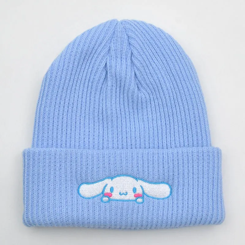 Kuromi Melody Cute Cartoon Embroidery Knitted Hat