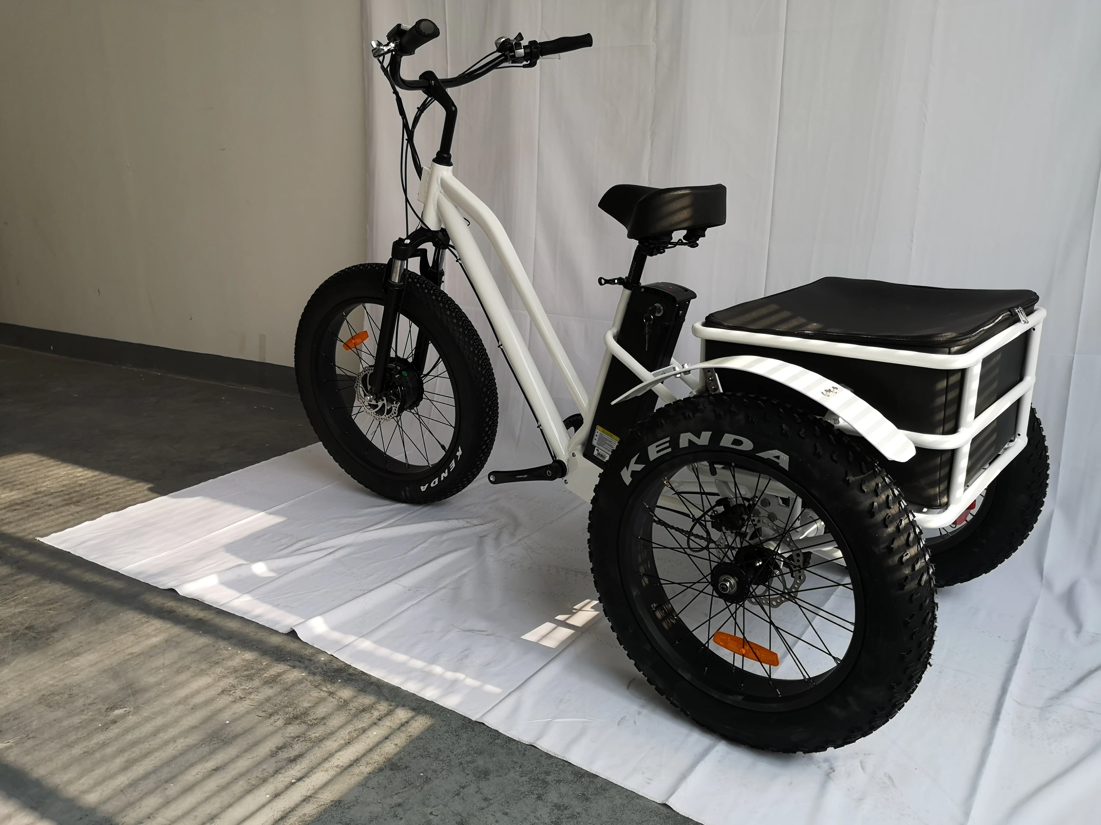  2019 жира грузовых шин 500w переднее мотор 3-х колесный Электрический велосипед для