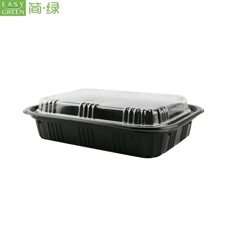 
Easy Green Fast Food Container Microwavable Plastic Tiffin Carrier Thermal Lunch Box with Anti-fog Lid 
