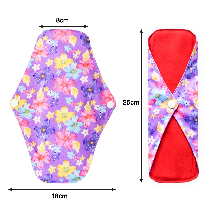 Organic Cotton Sanitary Napkin Reusable and Washable Menstrual Pads Sanitary Pad