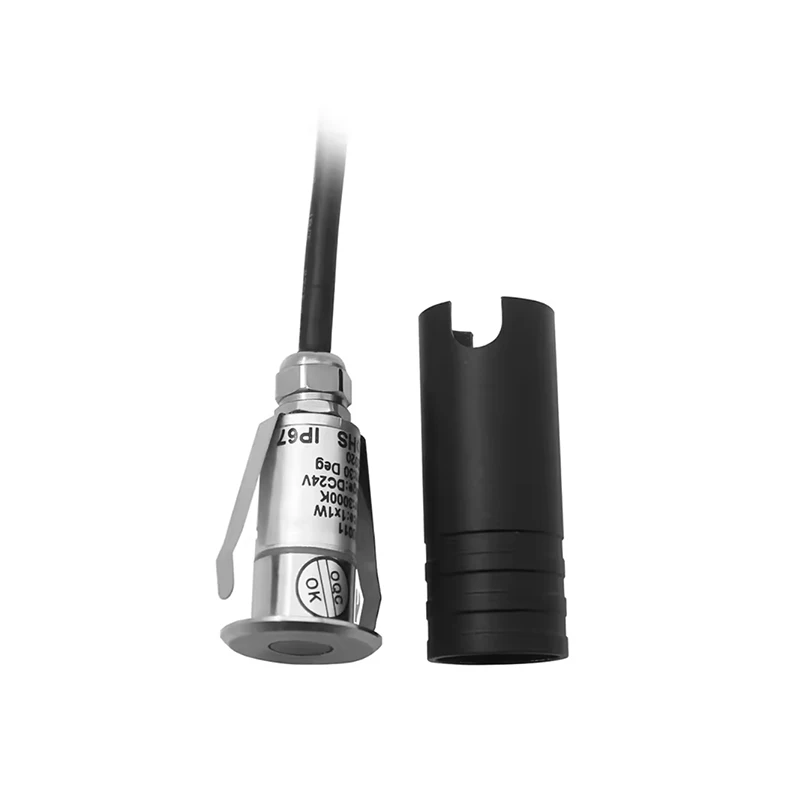 IP67 Waterproof Recessed Mini 1W LED Inground Light Outdoor 24VDC Low Voltage Floor Deck Lighting Buried Underground Lights