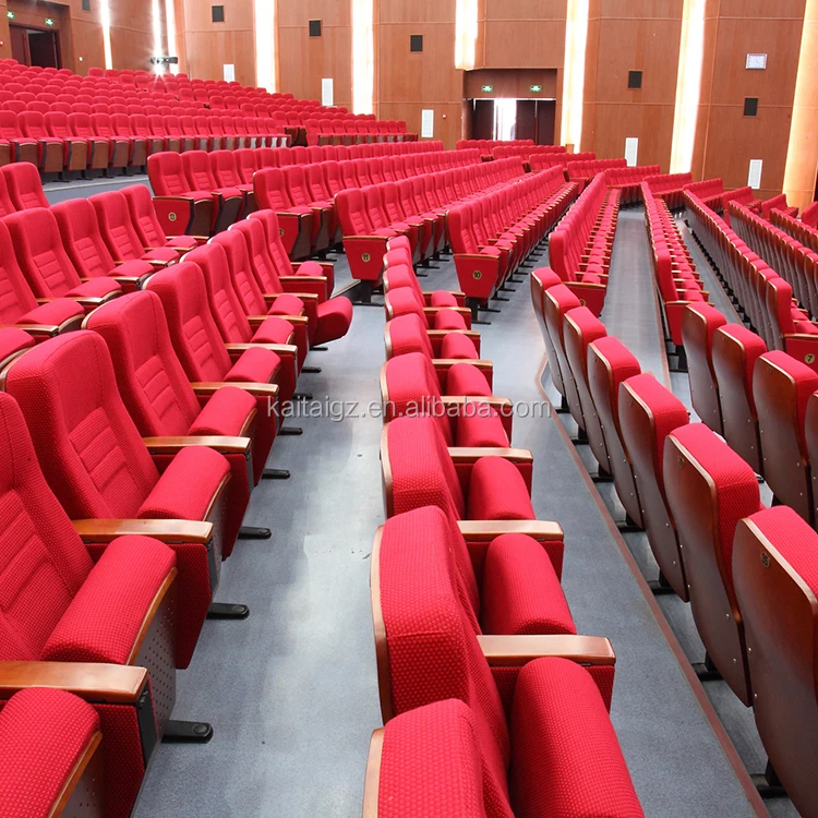 
Retractable auditorium cinema chair with armrest for theater cinema school church seat 