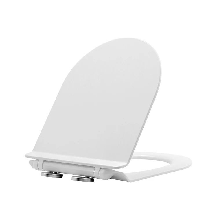High quality easily remove 8001 bathroom wall hung elongated universal toilet lid white UF toilet seat cover