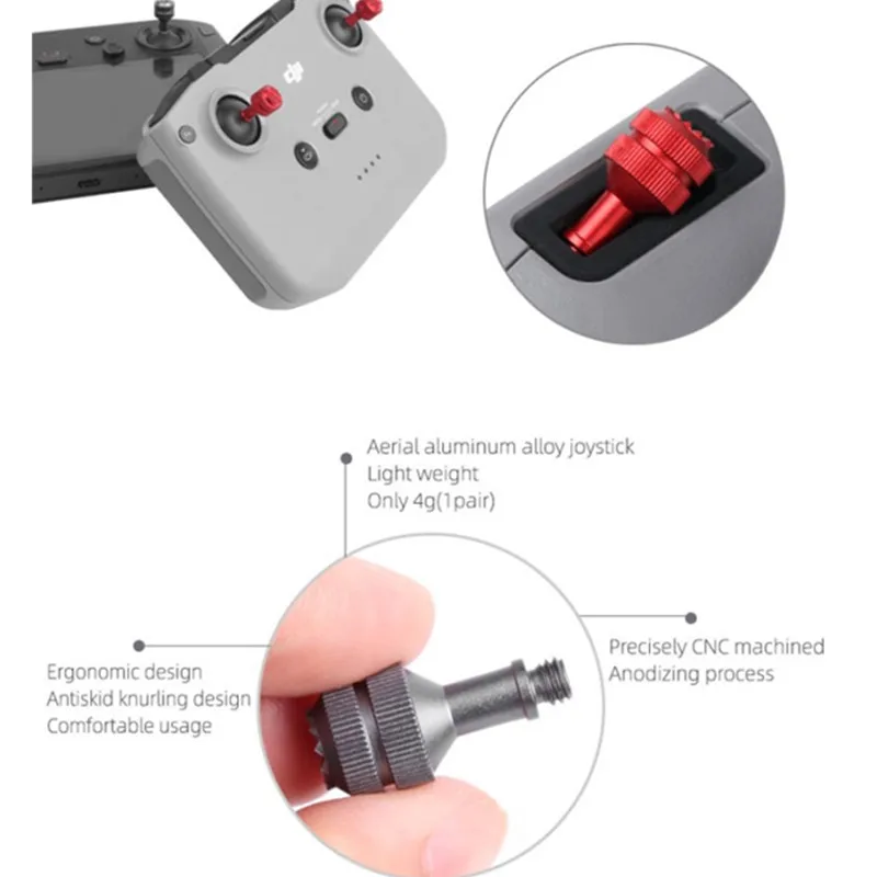 Sunnylife TY-YG9301 джойстики из алюминиевого сплава с пультом управления для Mini 2/DJI Smart Controller/Mavic Air