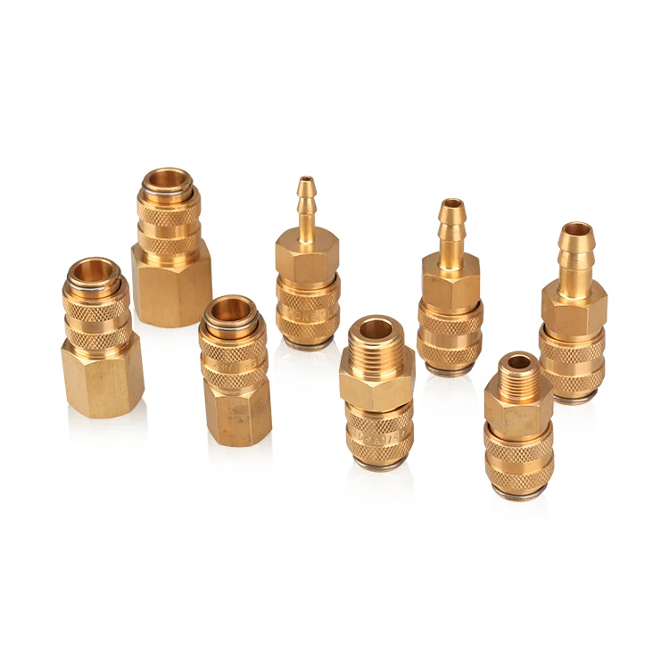 
Gas Fitting Tube Pneumatic Brass Connector Quick release Couplings 