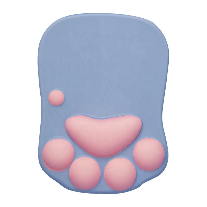 Factory promotion gifts New custom mouse  pad 3d  cat claws paw  anime silicone  wrist pad  gel mouse pad