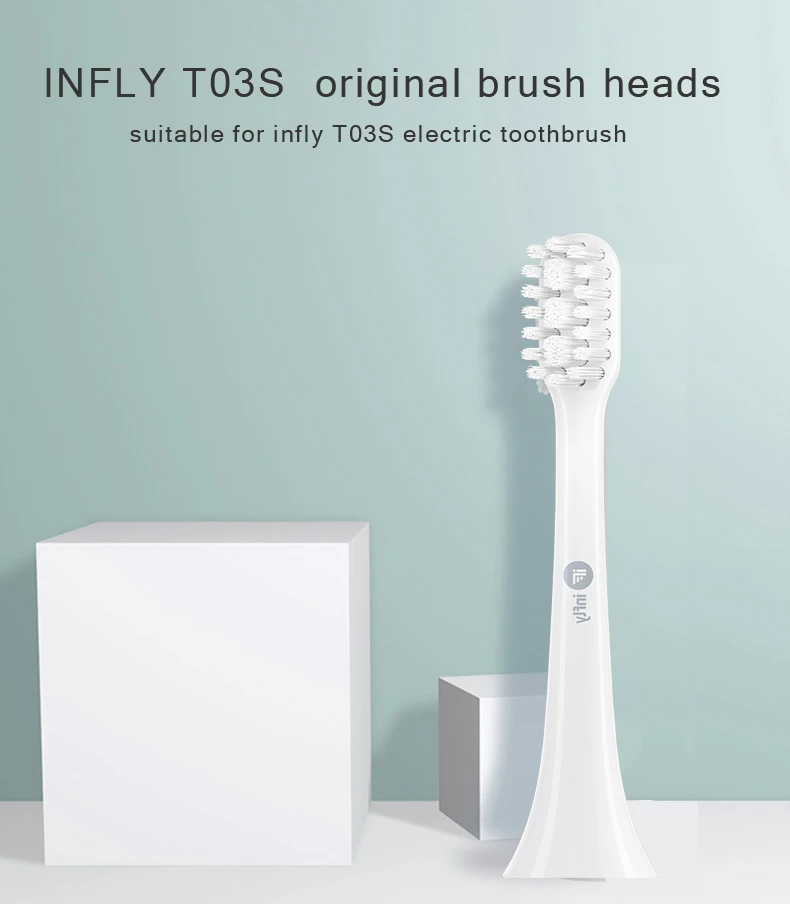 4 шт. щетинки Dupont Sonic электрическая зубная щетка для замены infly T03S