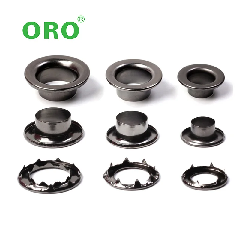 Garment Accessories Brass Eyelet With Claw Eyelet Ring Curtain Hollow Rivet Buttons For Canvas Bags, Shoes