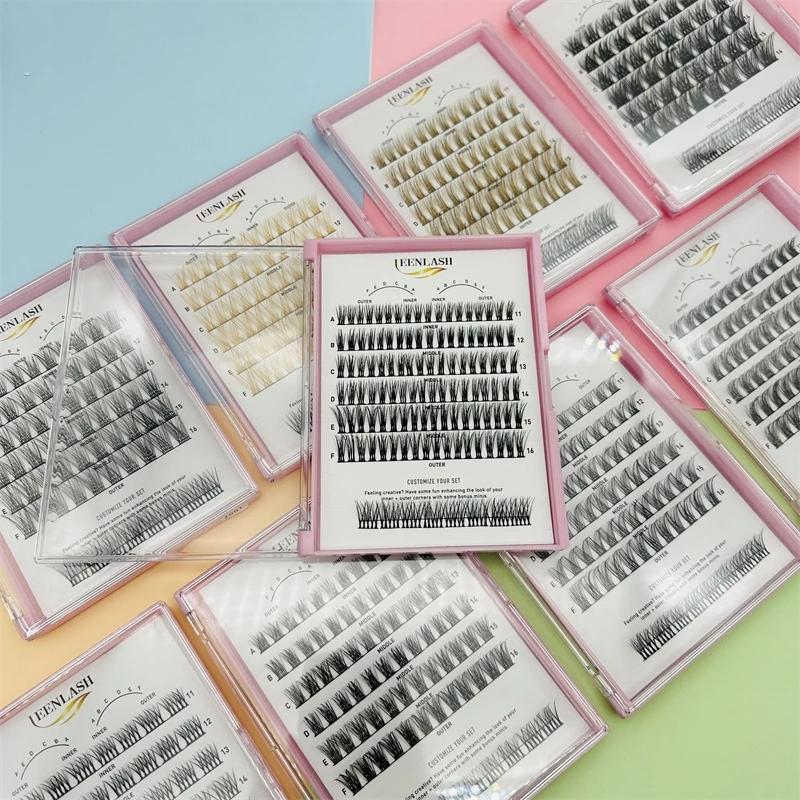 Hot  selling Diy Pre Cut Lashes Segmented Diy Lash Tweezers For Cluster lash ribbon