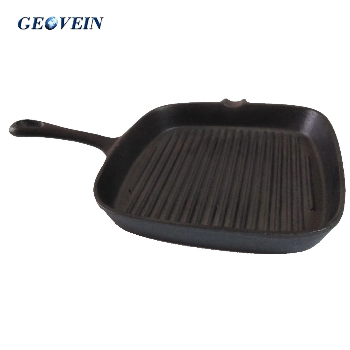 Wholesale price non-stick skillet square cast iron frying grill pan