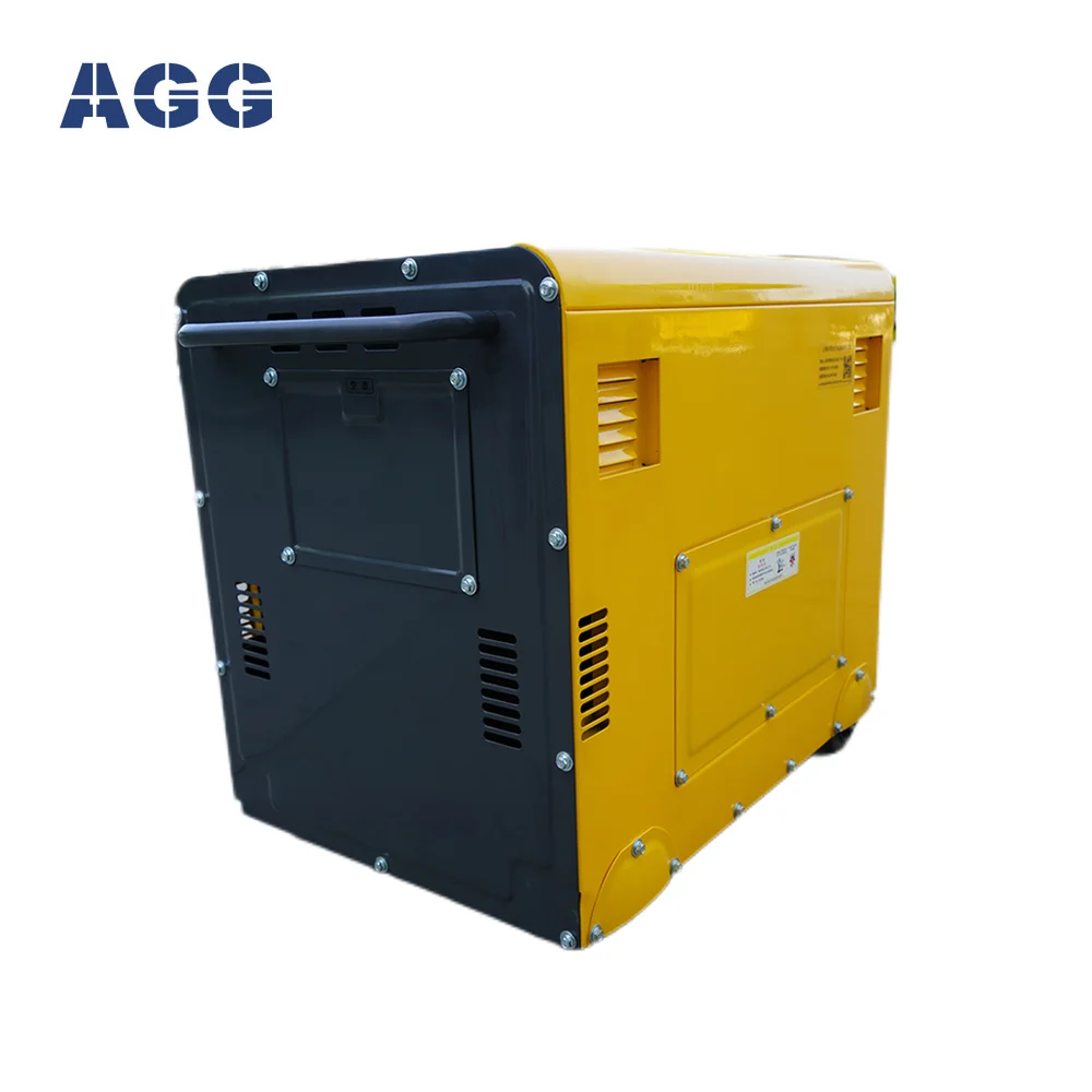 AGG, низкая цена, 5 кВт, 7 кВА, портативный домашний открытый дизельный генератор, цена
