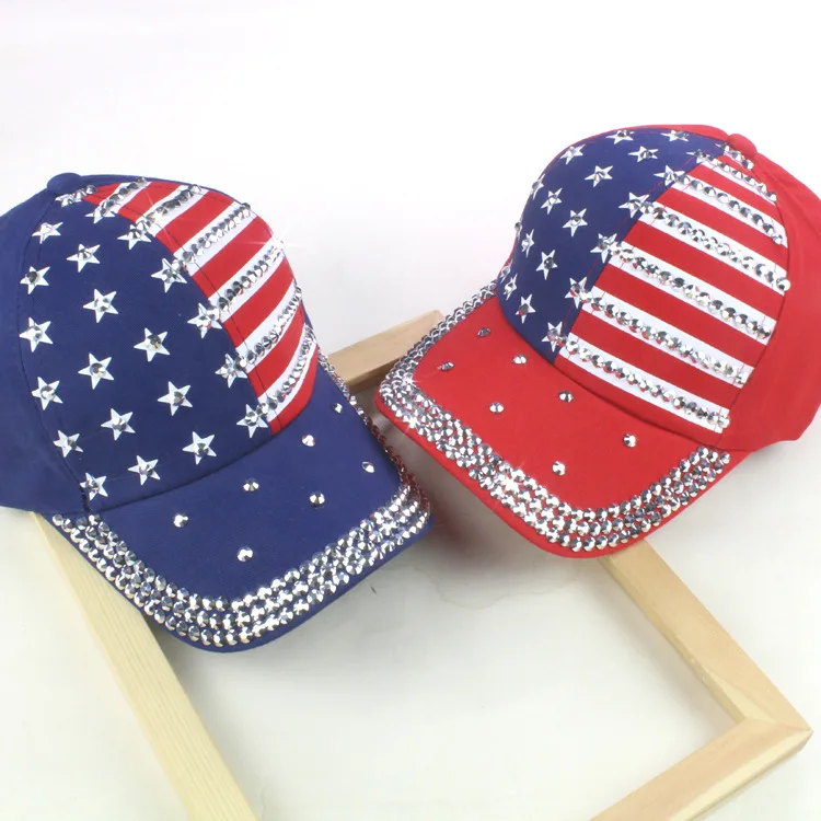 2022 Hot Sale Popular with American Flag Pattern Outdoor Sports Wearing Hats