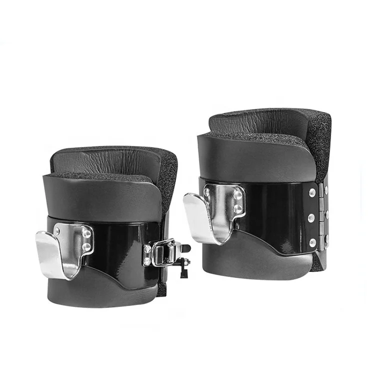 UNIQ Fitness Black Abdominal Crunch Hanging Anti Gravity Inversion Boots For Pull Up Bar