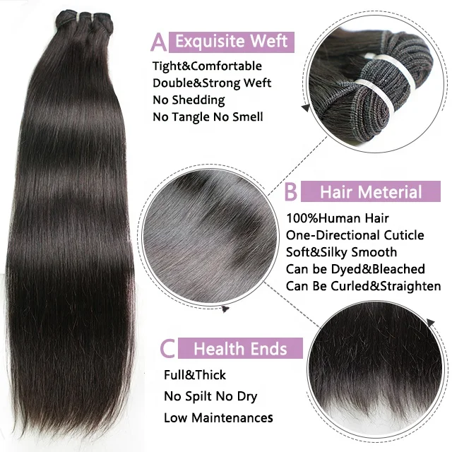 12A Grade Best Quality Raw Cuticle Aligned Virgin Human Hair Bundles Vendors Brazilian Double Drawn Human Hair