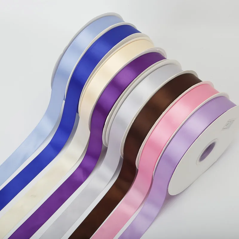 Wholesale Custom 2.5 cm Gift Wrapping Cotton Ribbon Wholesale Daily Use Packing Bow Polyester Ribbon