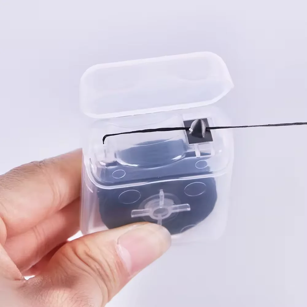 Hot Sale Organic Black Dental Floss Recyclable Nylon Coconut Flosser with Mint Flavor Boxed Teeth Oral Care Product