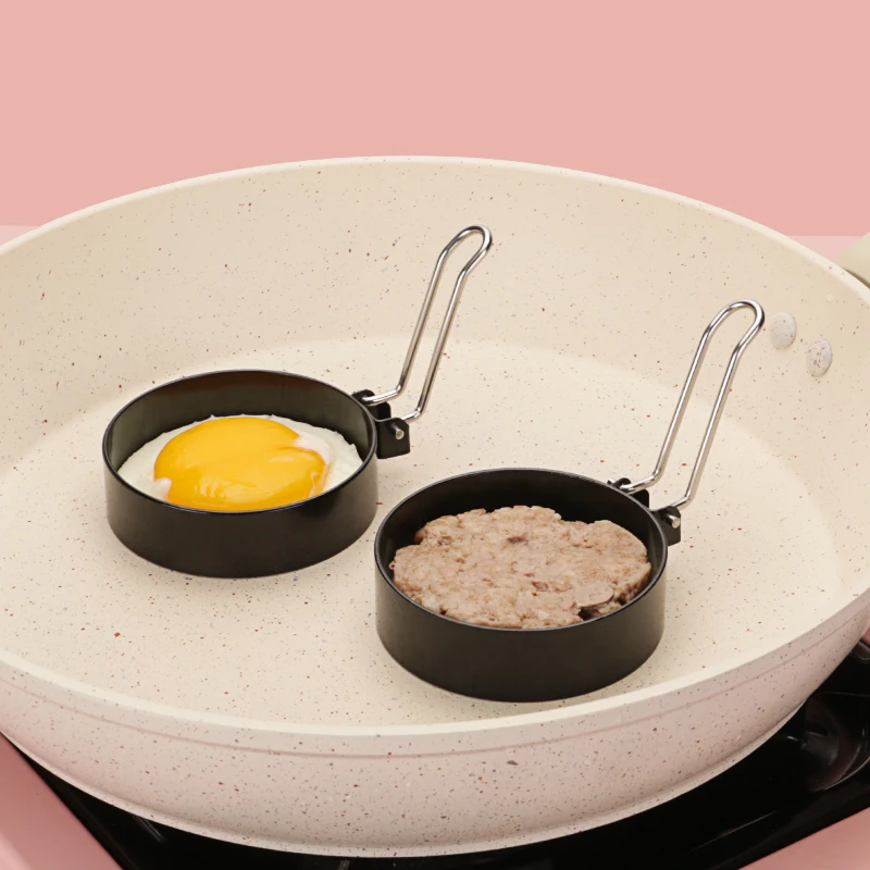 Stainless Steel Egg Frying Rings Mold Omelette Artifact Egg Ring Non Stick Mold Shaper Circles Frying Shaping Eggs