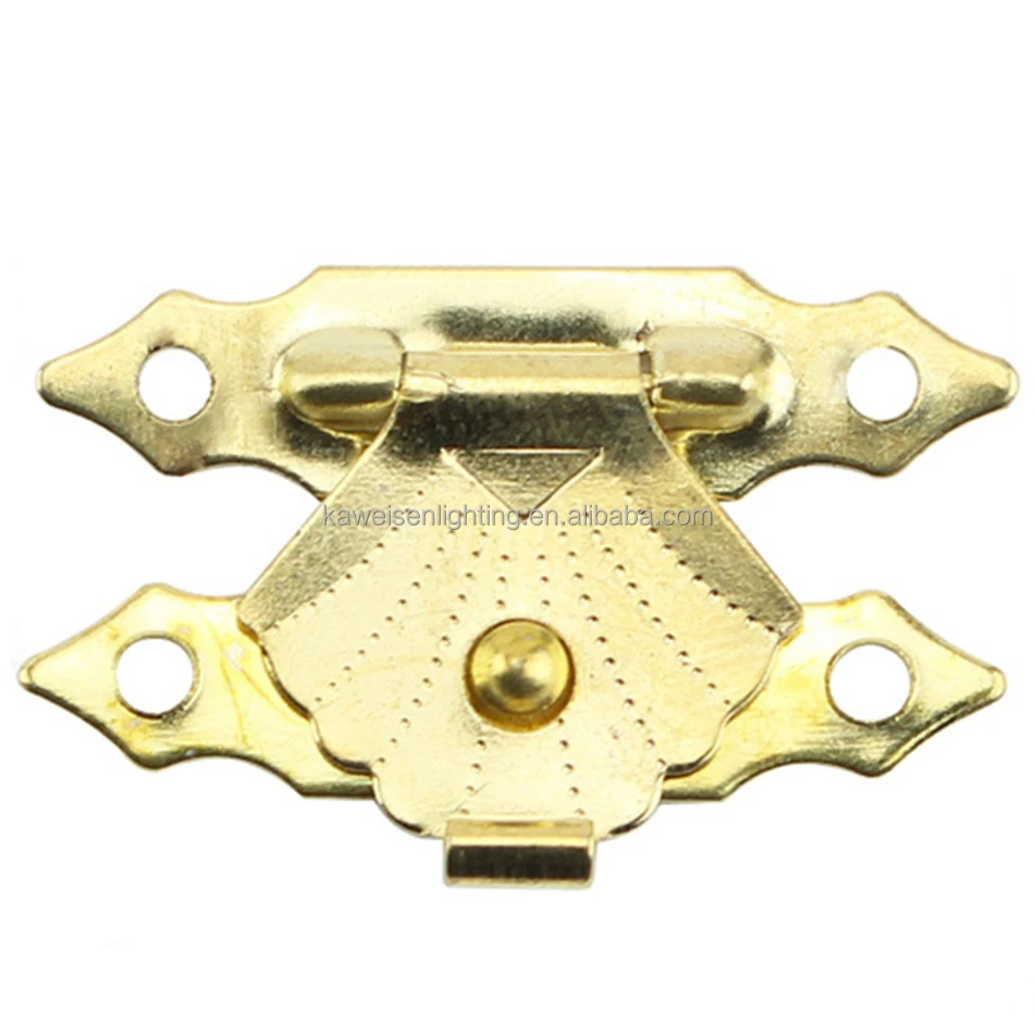 High-grade case Jewelry Box Lock Buckle Golden case Hardware Accessories Gift Box Wooden Box Diamond Shape Clasp Lock
