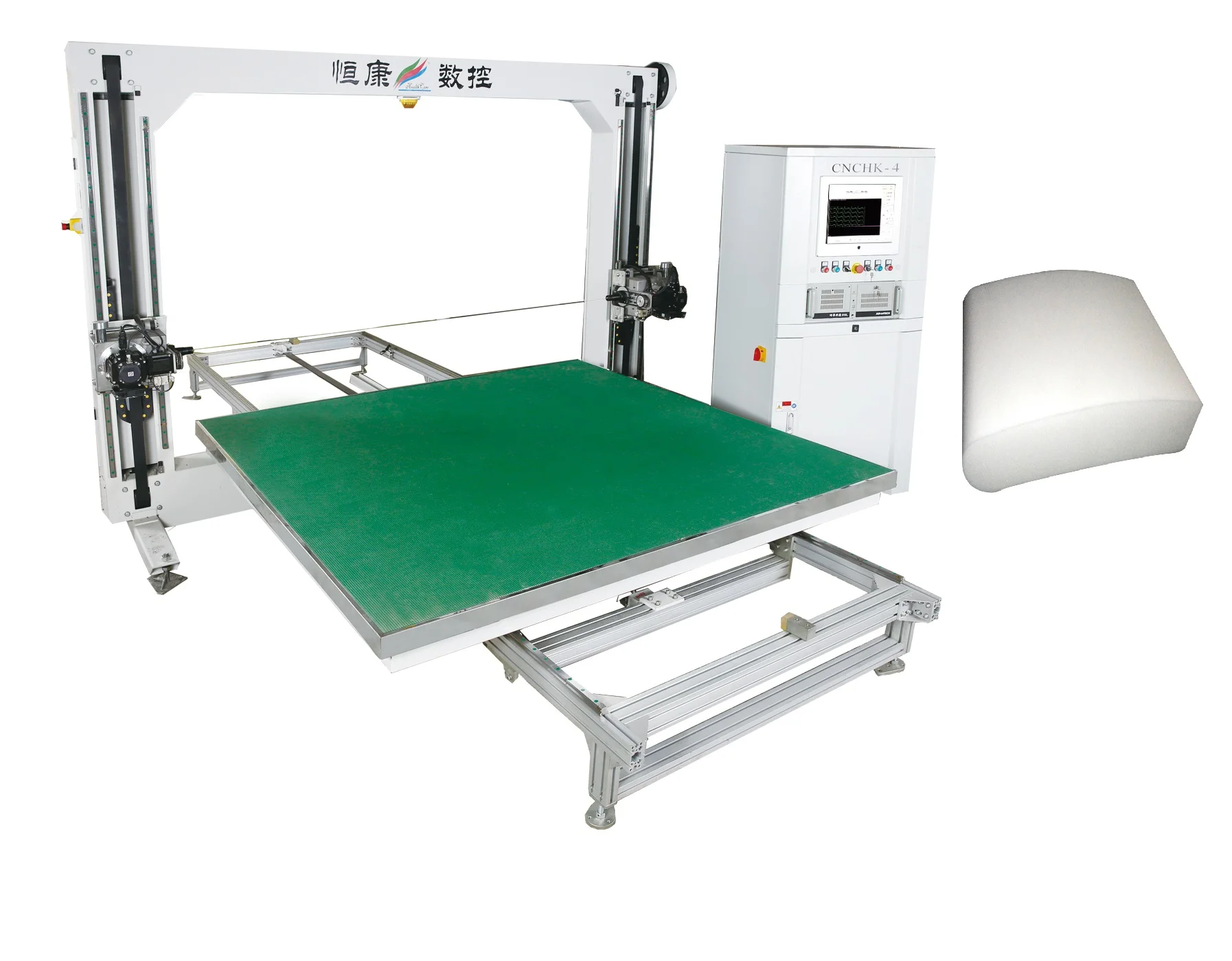 
healthcare hot sale cnc foam cutter with horizontal continuous and rotary worktable hk4 