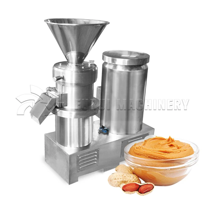Trade Assurance mini peanut butter grinder machine/colloid mill for nuts paste/peanut butter production line