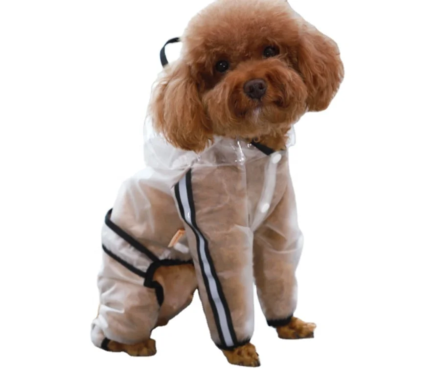Pet clothes raincoat four seasons transparent dog raincoat clothes wholesale