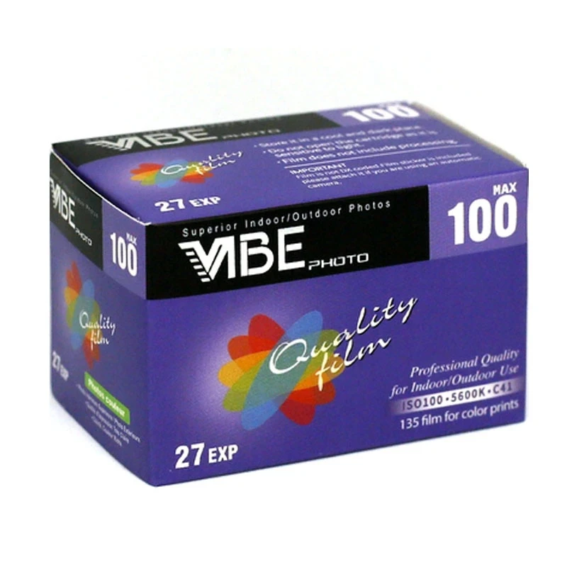 Original 27 VIBE MAX DecarBurized C41 Film Rolls ISO100 135 color film Applicable To Kodak Film Camera