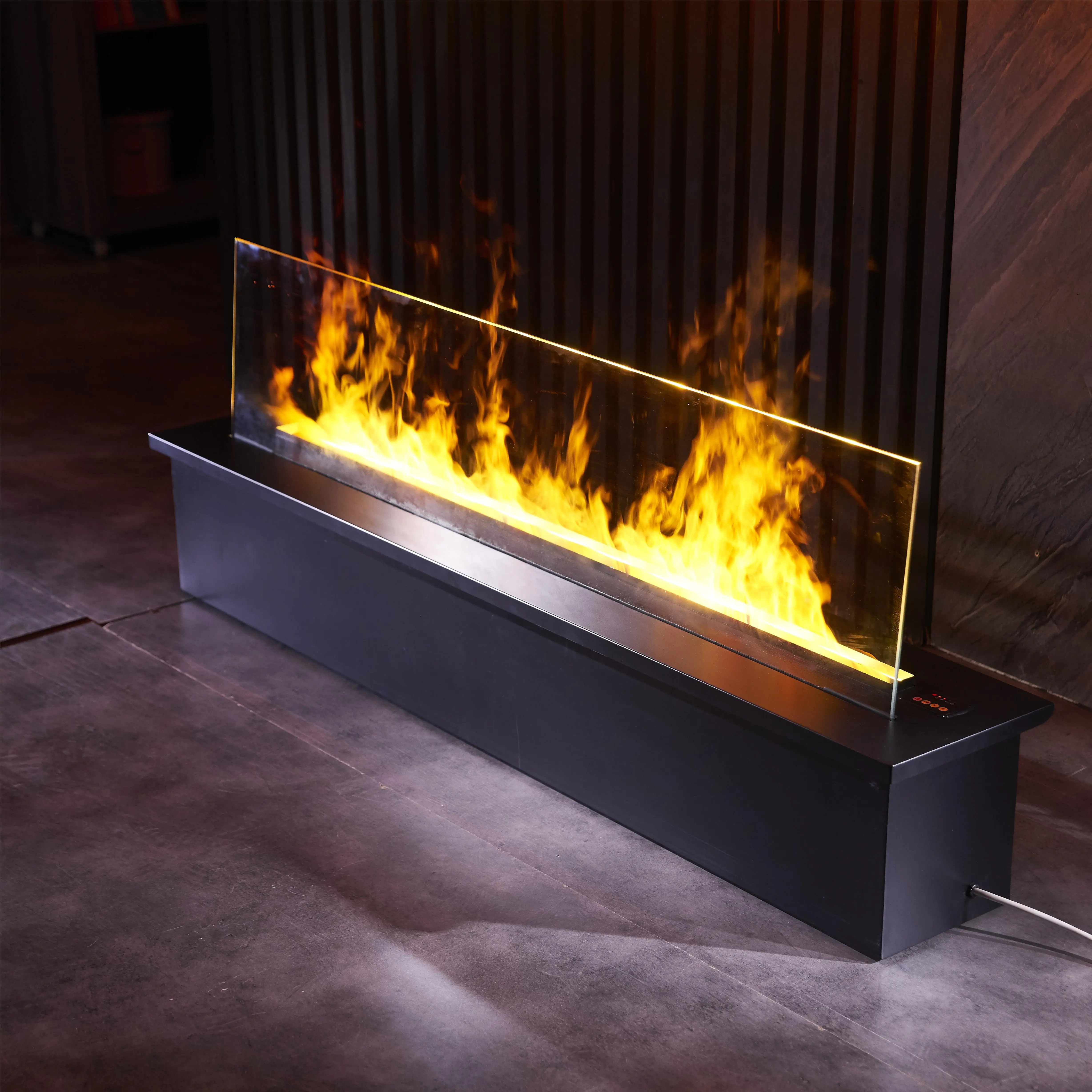 1000 Mm Auto 3d Led Flame Water Mist Fire Vapor Steam Electric Wall Fireplace