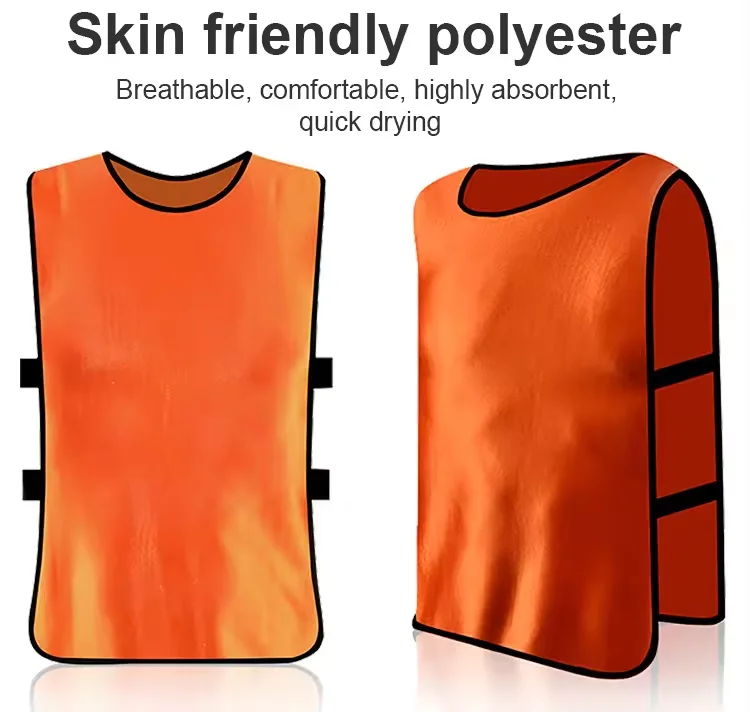 Custom logo Football Vest Soccer Pinnies Jerseys Quick Drying Team Sports Games Vest Youth Practice Training Bibs