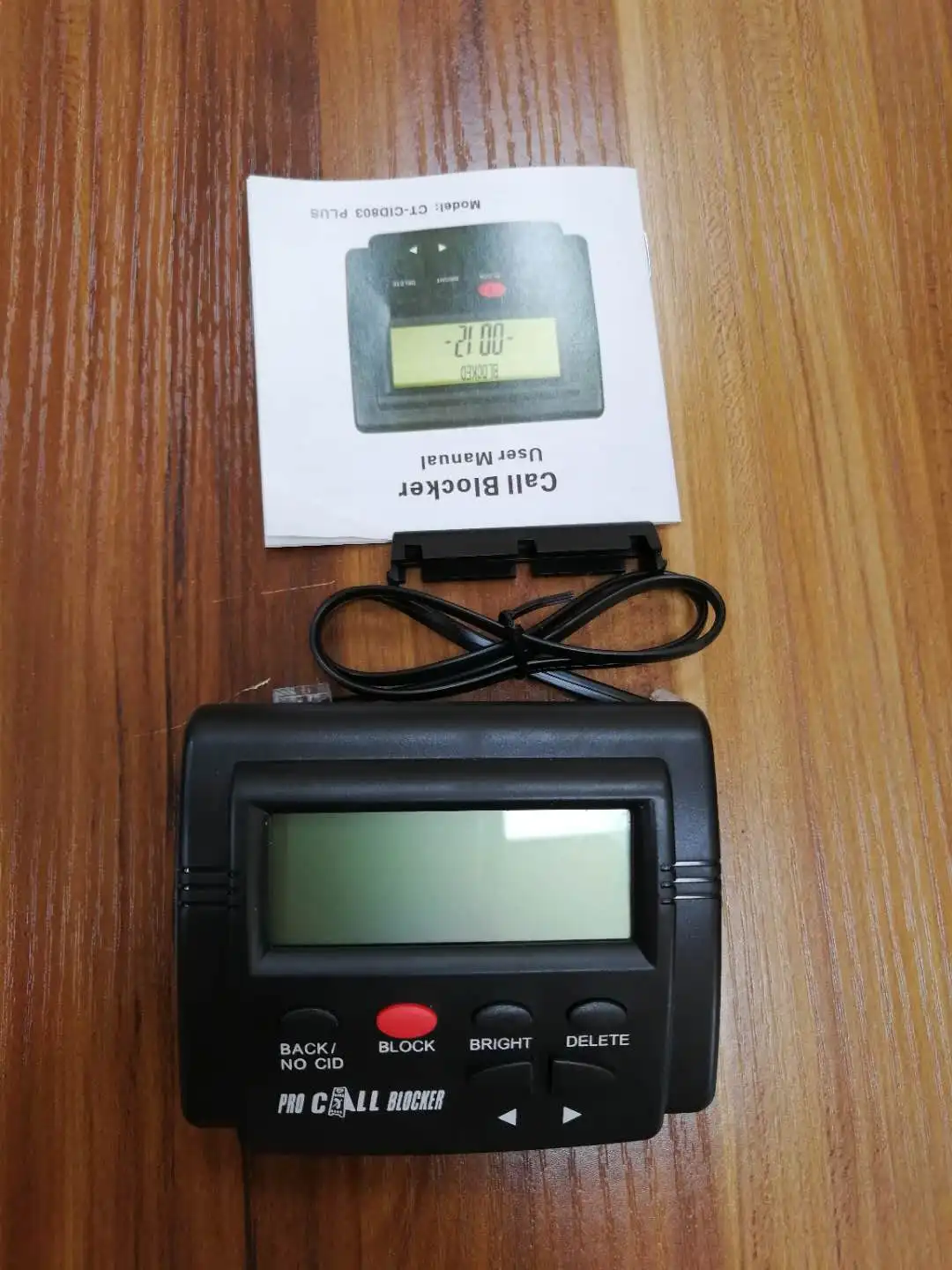 CT-CID803 Caller ID Box Stop Nuisance Calls for Fixed Phone 2000 Numbers Capacity Blacklist Pro Call Blocker