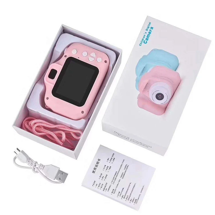 China Supplier Dropship Kids Camera Children Mini Digital Camera Cute Cartoon Cam 13mp Slr Toys For Birthday 2 Inch Screen