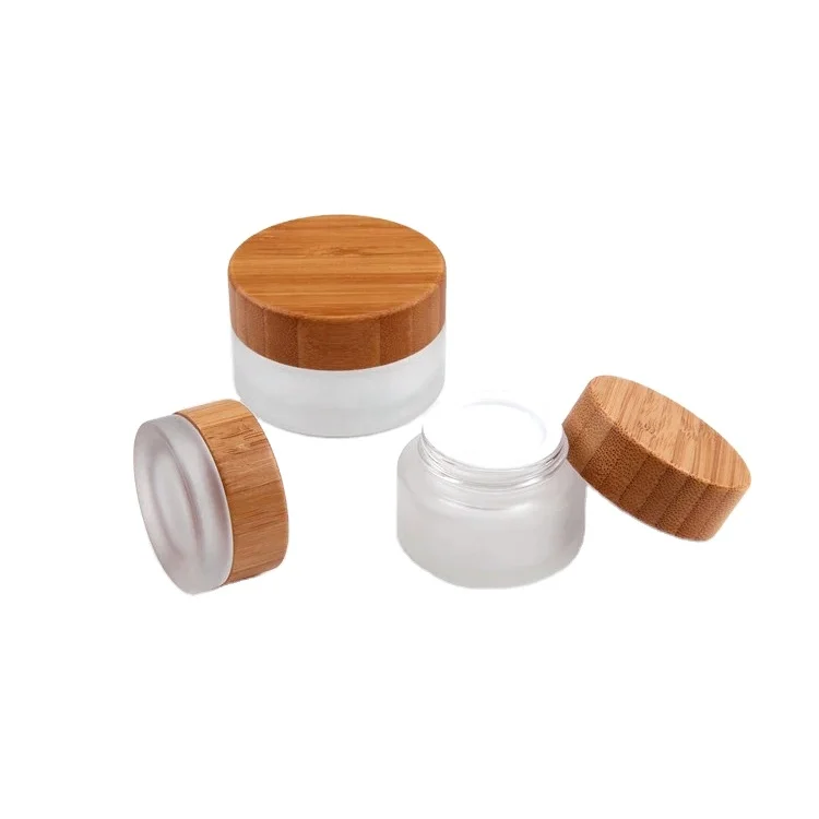 Customized Honey Cans With Wood Lid Glass Honey Cans With Bamboo Cap Large Capacity Seal Pot Seal Pot With Wood Cap