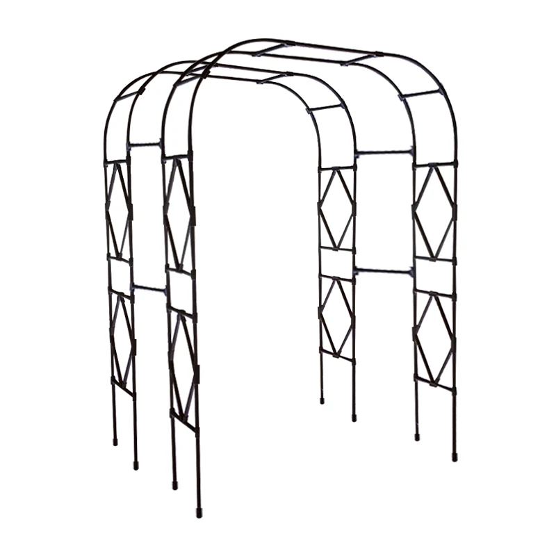 
New Design Outdoor Garden Lawn Backyard Waterproof White Arch Abour Flower Frame Garden Arbor for Various Climbing Plants 