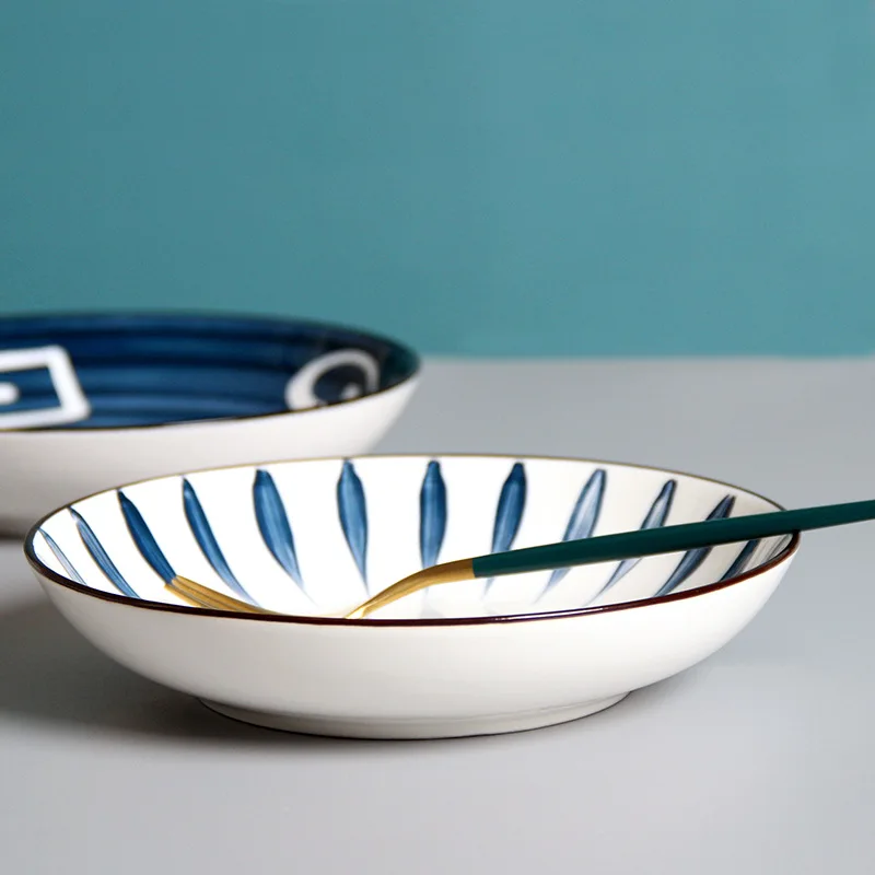 Factory Direct Sale  Ceramic Dish & Plate Wedding Tableware bowls Ceramic Plate Set