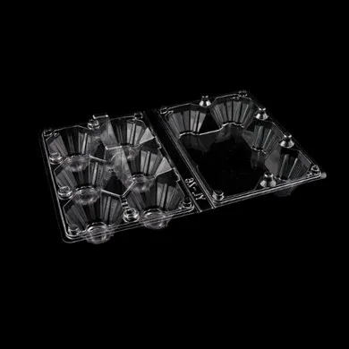 clear plastic 6 pack jumbo chicken egg cartons